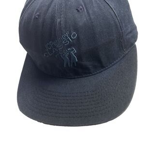 JC Penny Classic Golf Hat Izod Club Black Golfing Tournament Strap Back